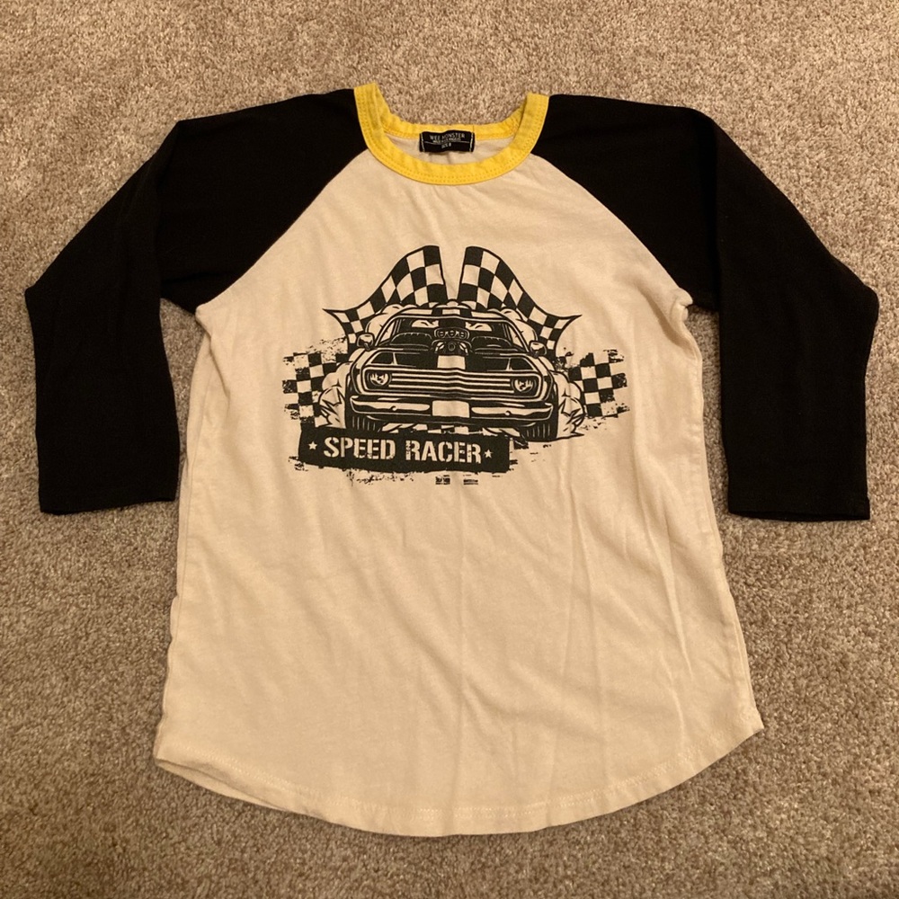 🍎BACK TO SCHOOL🏫 Wee Monster Raglan Tee